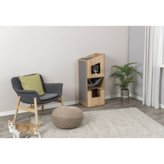 Trixie CityStyle turn de zgariat pentru pisici maro gri 41 x 38 x 105 cm